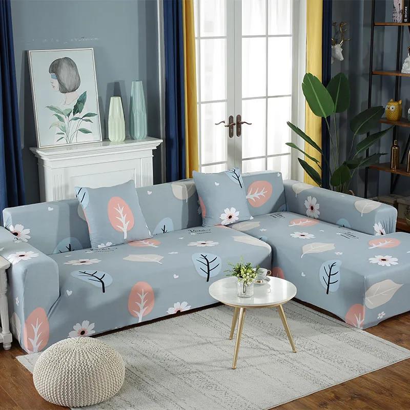 Nordic Style Living Room Decoration 1/2/3/4 Seat Printing Sofa Cover Flexible Sofa Cover, Living Room Sofa Cover Armchair Cover, Sofa Protection Cover