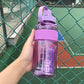 Large-capacity Plastic Cup Korean Version Dual-use Adult Straw Cup Strap Student Cup Sports Outdoor Fall Trend Cup