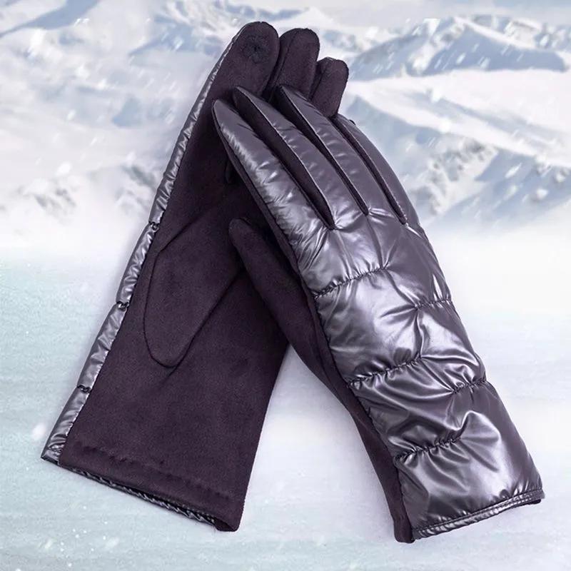 Cycling Gloves Female Winter Cute Korean Girl Students Plus Velvet Warm Touch Screen Thickening Women's Cold Protection