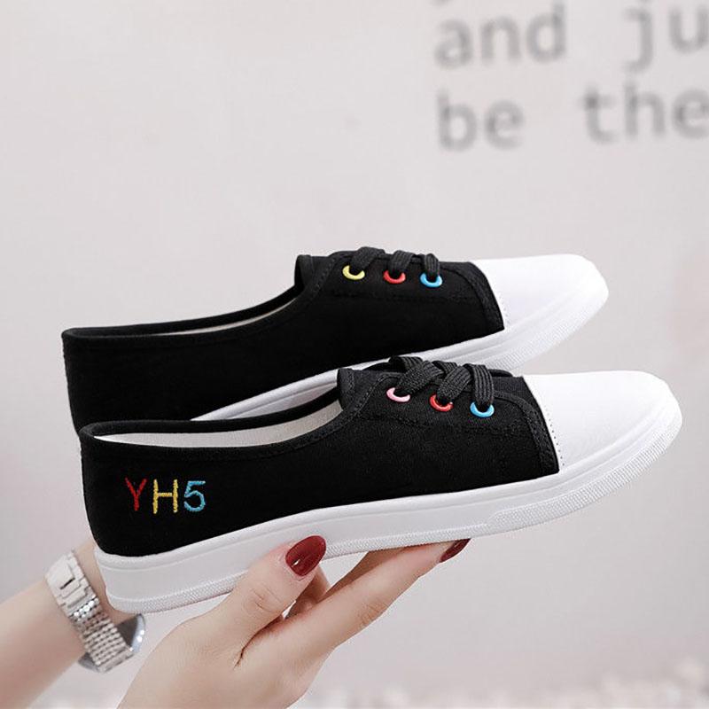 Canvas Shoes Women's Shoes Korean Version of The Spring and Summer Student Small White Board Shoes Thin Trend Women's Shoes