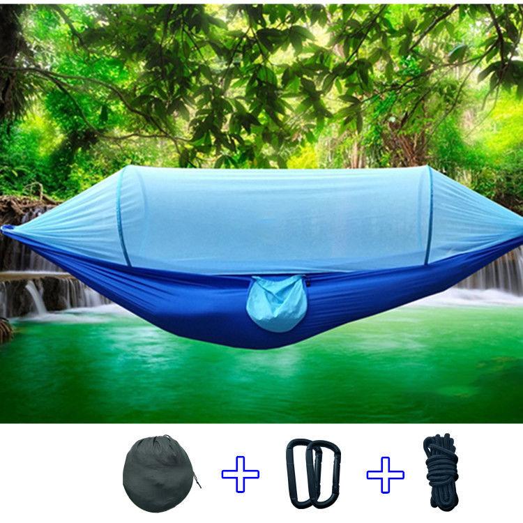 Parachute Cloth Hammock Double Automatic Speed Opening Mosquito Net Hammock Double Hammock Outdoor Products