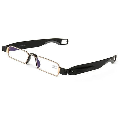 Imported High-definition Rotating Folding Reading Glasses Women's Ultra-light Portable Anti-blue Light Glasses Men's Anti-fatigue Old Light Glasses