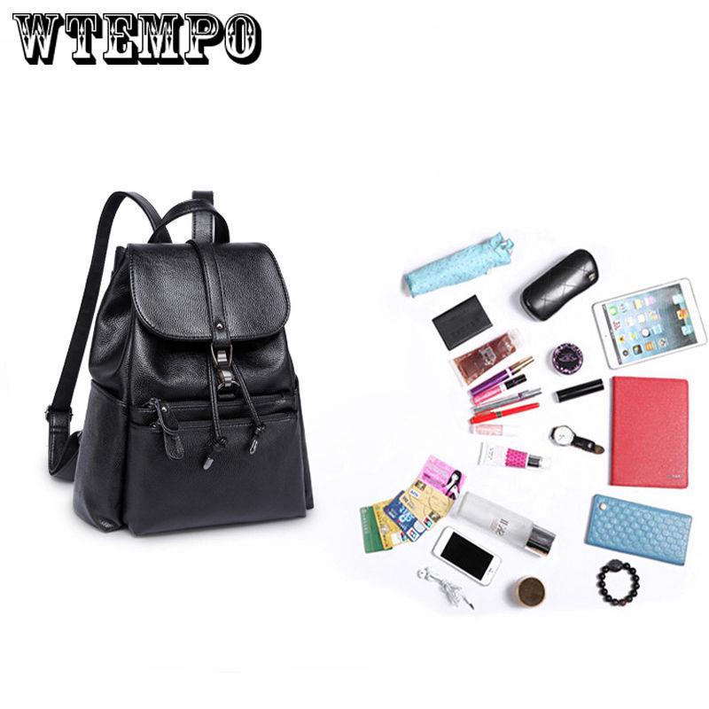 New Casual Backpack Female Brand Leather Women's Backpack  Shoulder Bags for Women