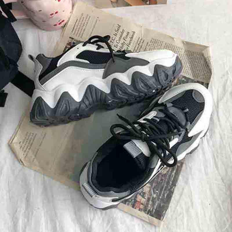 Plus Size 35-40 Ins Women Sneakers Girls Breathable Deodorant Running Basketball Shoes Shockproof Non-slip Shoes