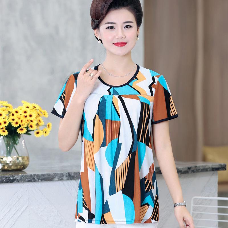 The Top Is Loose, Widened and Enlarged. Summer Short-sleeved T-shirts. Women's Daily Casual and Comfortable T-shirt Fabrics Are Light and Breathable