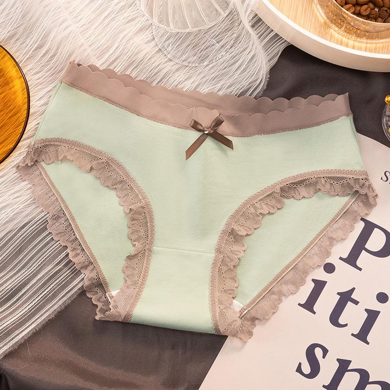 5Pcs/Set Women's Spring Summer Seamless Panties Ladies Breathable Cute Color Matching Underpants