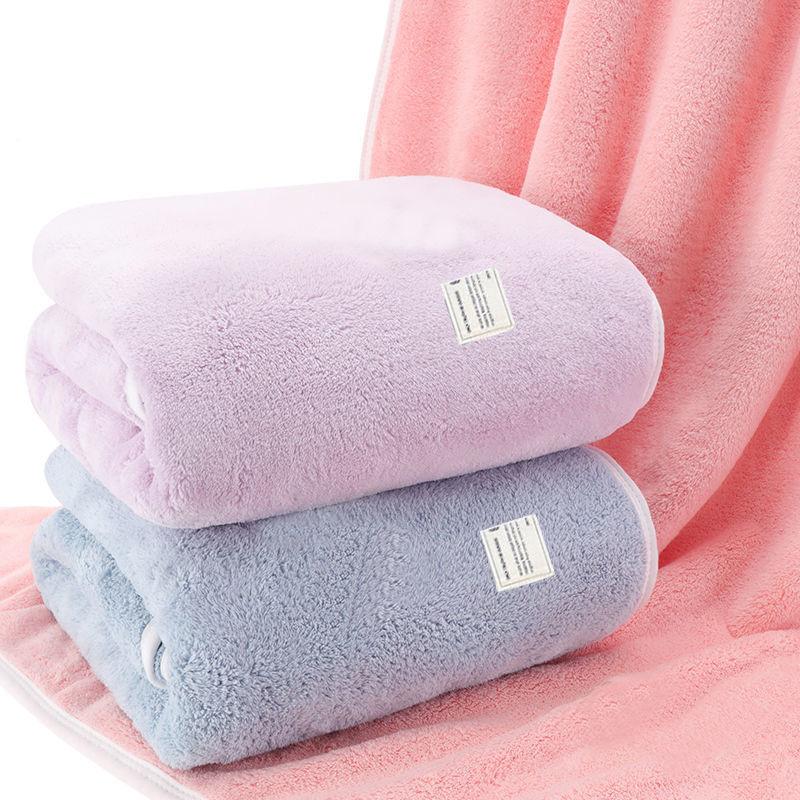 Bath Towel Female Household Non-pure Cotton Absorbent Quick-drying No Lint Adult Blanket Thick Oversized Towel Soft Quilt Fabric