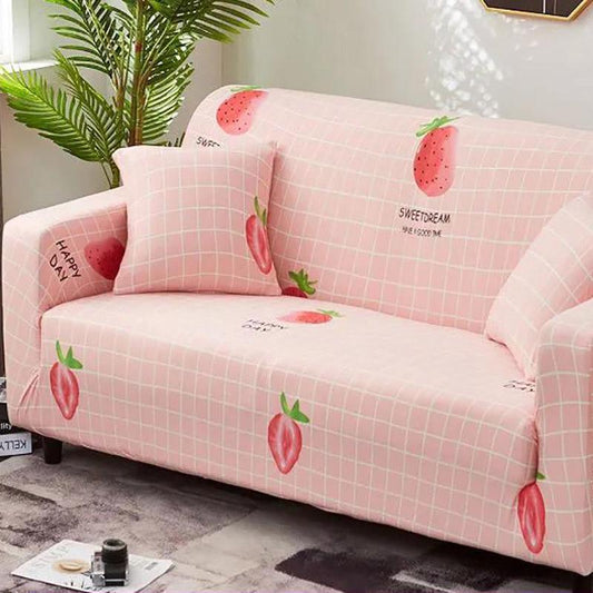 1/2/3/4 Seat Universal Sofa Cover Retractable Elastic Sofa Cover Anti-mite Printed Sofa Protector