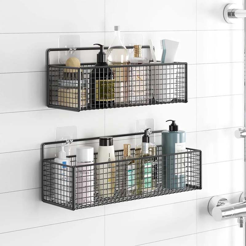 Metal Storage Housing Bathroom Kitchen Shampoo Spices Storage Frame Living Room Bedroom Storage Rack