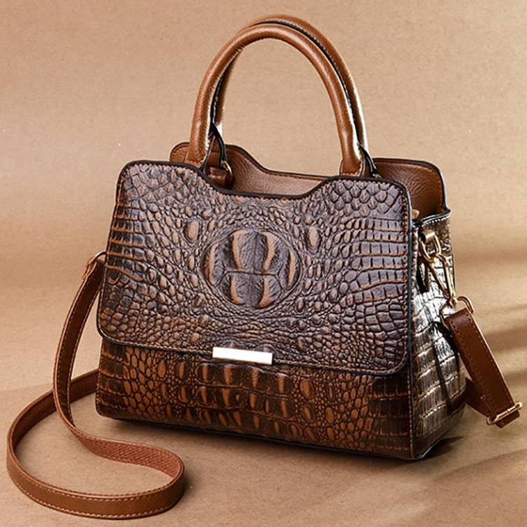 Leather Handbags Handbags Female Crocodile Pattern Fashion Tide Ladies Shoulder Messenger Bag Female