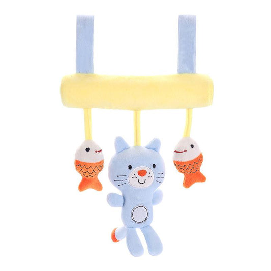 Newborn Infant Baby Pram Beds Bells Soft Hangings Plush Toys Lovely Animals Handbell Rattles