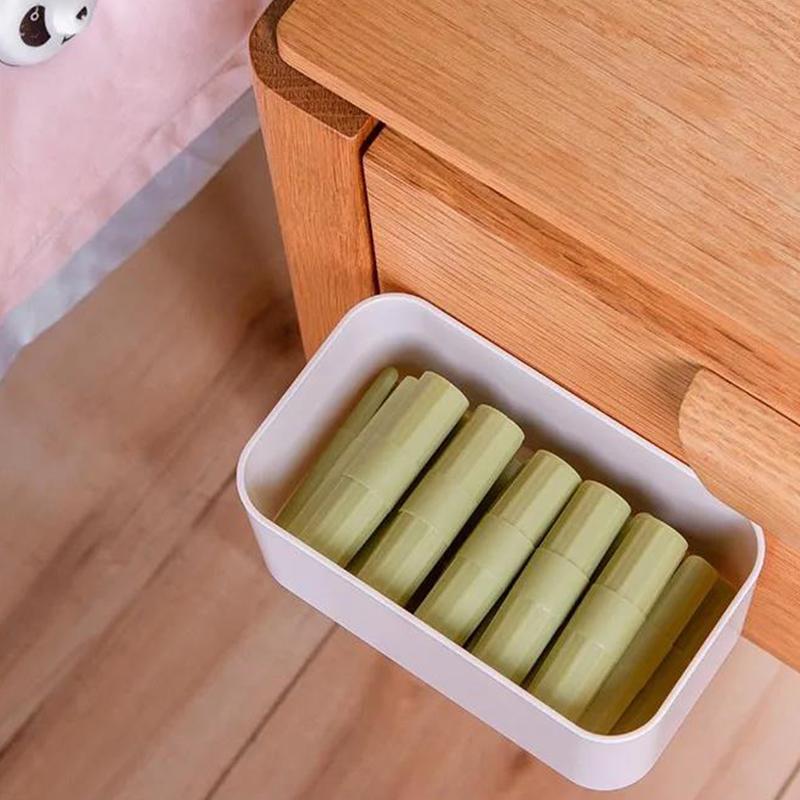 Wall-mounted Storage Box Free Perforated Storage Rack Bathroom Bedroom Living Room Remote Control Small Item Storage Box Key Sundries Storage Box