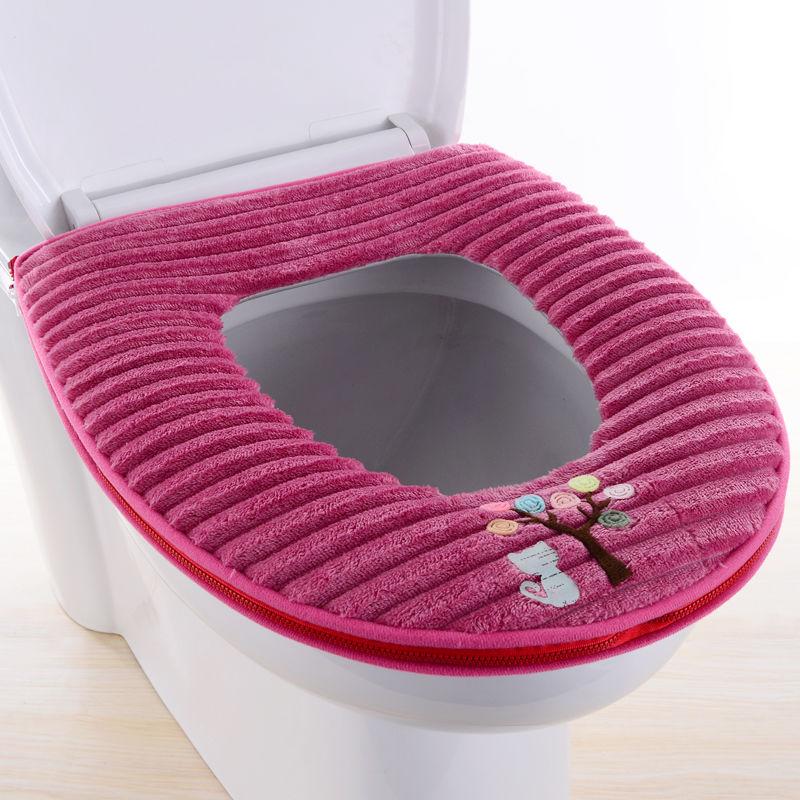 Toilet Seat Winter Thickened Household Toilet Cushion Toilet Cover Zipper Universal Toilet Cushion Toilet Cushion Universal