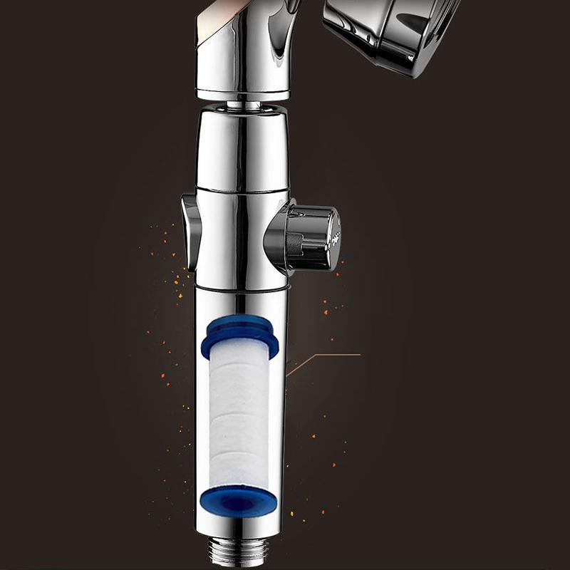 Pressurized Shower Head Shower Large Water Pressurized Bathroom Shower Rain Flower Wine High Pressure Bath Nozzle Household Set