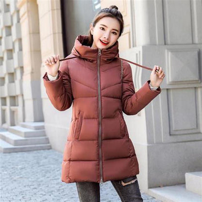 Fashion Large size Down Winter Woman's Cotton clothing Woman's Winter Long Sleeve Warm Jacket