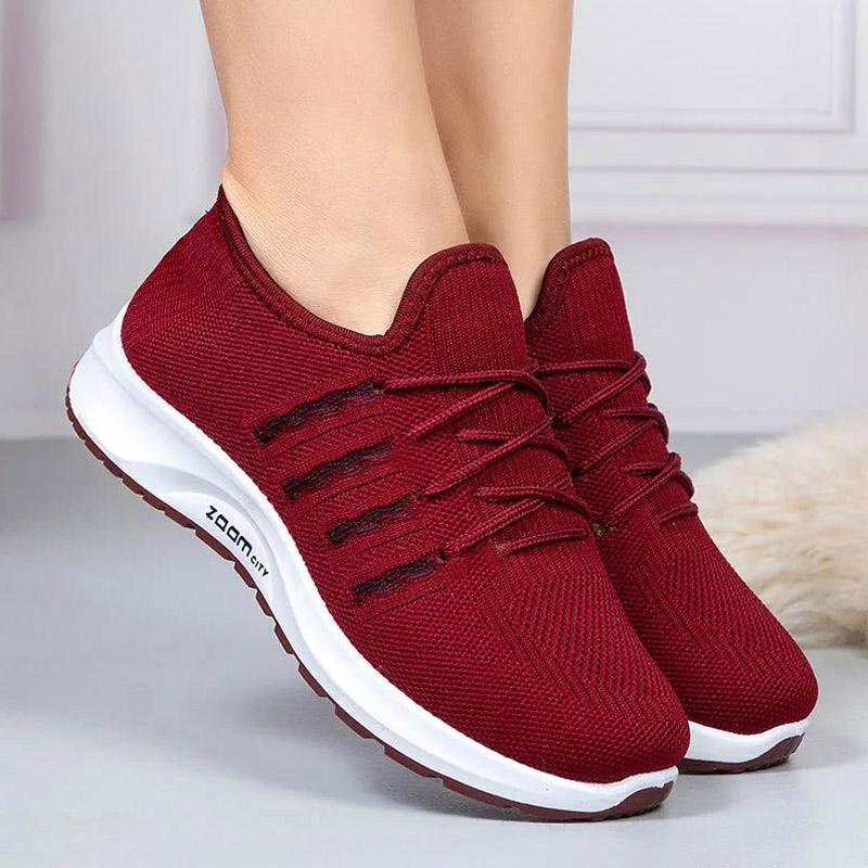 Cotton Shoes Ladies Winter Plus Velvet Warm Casual Sports Shoes Soft Bottom Non-slip All-match Middle-aged and Elderly Cotton Boots