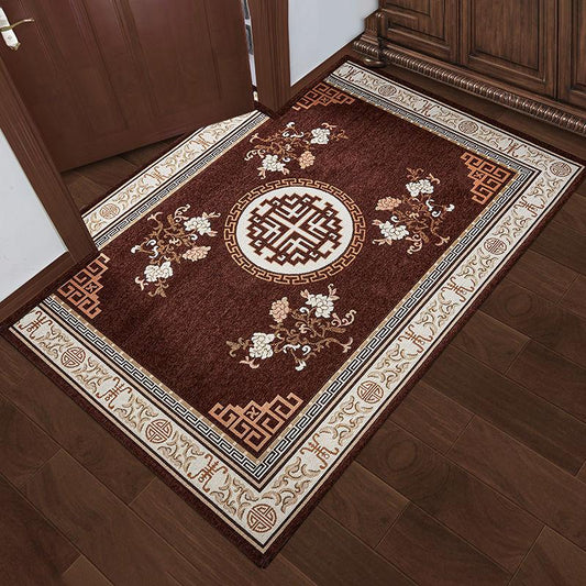 Chinese-style Entry Floor Mat Household Pad Door Pad Anti-skid Water Absorbing Living Room Bedroom Carpet