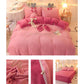 Thickened Crystal Velvet Coral Velvet Four-piece Set Winter Plus Velvet Warmth Double-sided Flannel Bed Sheet Quilt Cover Pillowcase Bedding