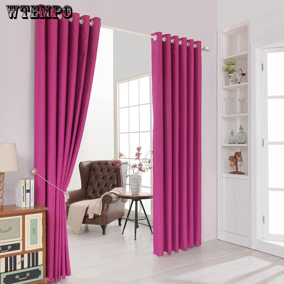 2pcs concise Windows Blackout Curtains with Mesh Yarn Window Drapes