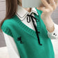 Spring and Autumn Fashion Knitted Vest Vest Loose Waistcoat Outer Sweater Coat Bottoming Shirt