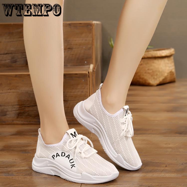 Cloth Shoes Women's Shoes Net Shoes Solid Color Breathable Casual Shoes Sports Running Shoes