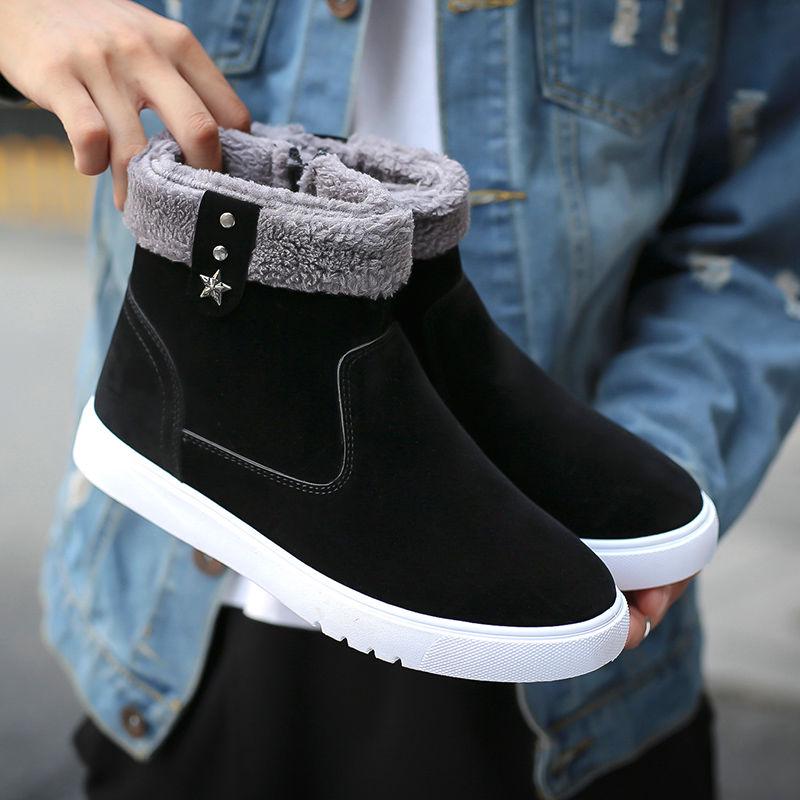 Snow Boots Men's Winter Warm Men's Shoes  High Top Boots Men's Martin Boots Men's Cotton Boots