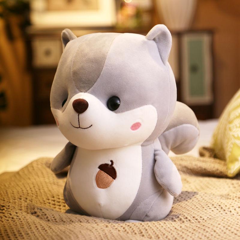 Plush Cute Squirrel Doll Hamster Plush Soft Doll Children Christmas Birthday Gift