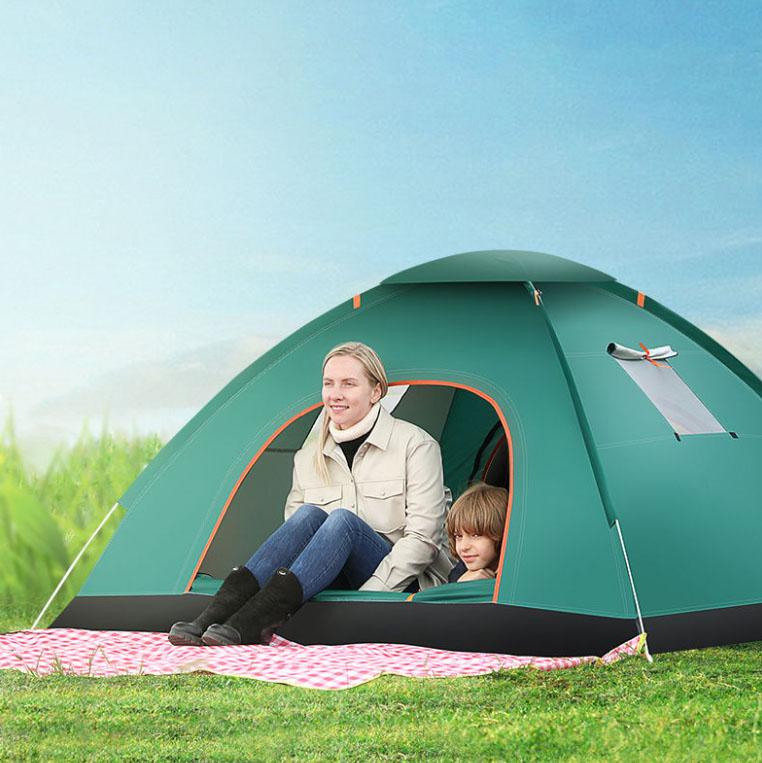 Tent Outdoor Automatic 3-4 People Household Sunscreen and Insect-proof Indoor Small House Adult Children's Tent