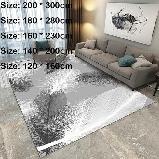 Bedside Mat Door Mat Large Size Bedside Mat Nordic Print 3D Rug Living Room Rug Bedroom