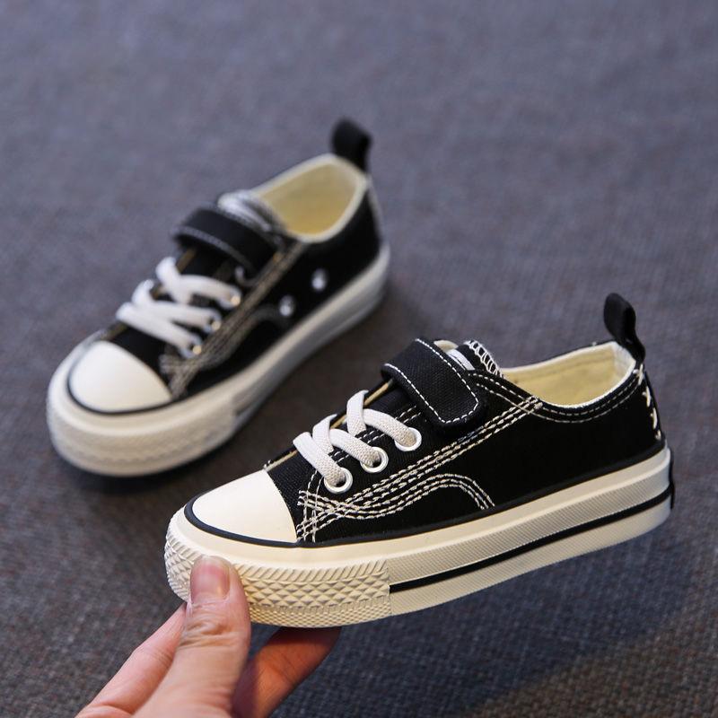 Spring Children's Canvas Shoes Boys Board Shoes Girls Casual Single Shoes Baby White Shoes