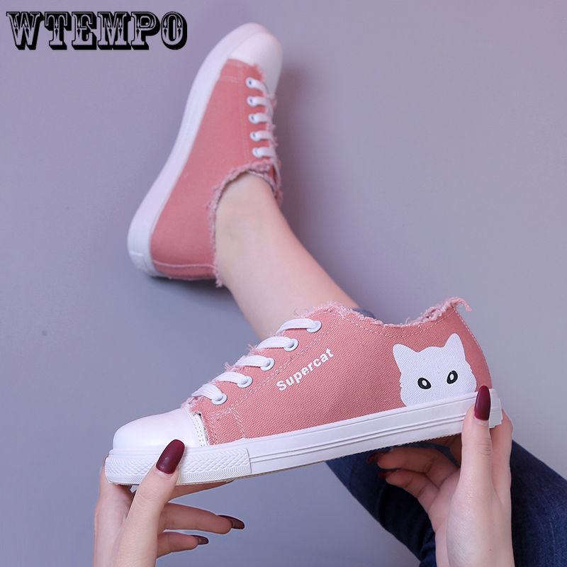 Summer student lazy shoes flat bottom shoes casual canvas shoes small white shoes