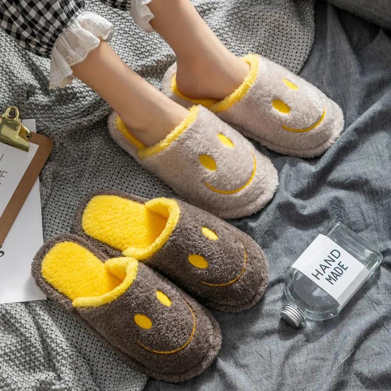 Autumn and Winter Pure Cotton Slippers Indoor Non-slip Soft-soled Shoes Warm Simple Plush Cotton Shoes