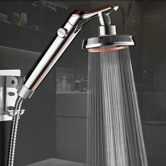 Pressurized Shower Head Shower Large Water Pressurized Bathroom Shower Rain Flower Wine High Pressure Bath Nozzle Household Set