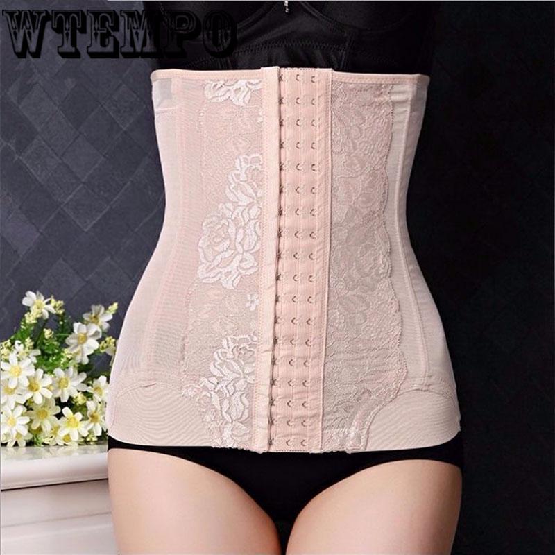 Breathable body shaping plastic body clothing female summer belly belt waist thin section