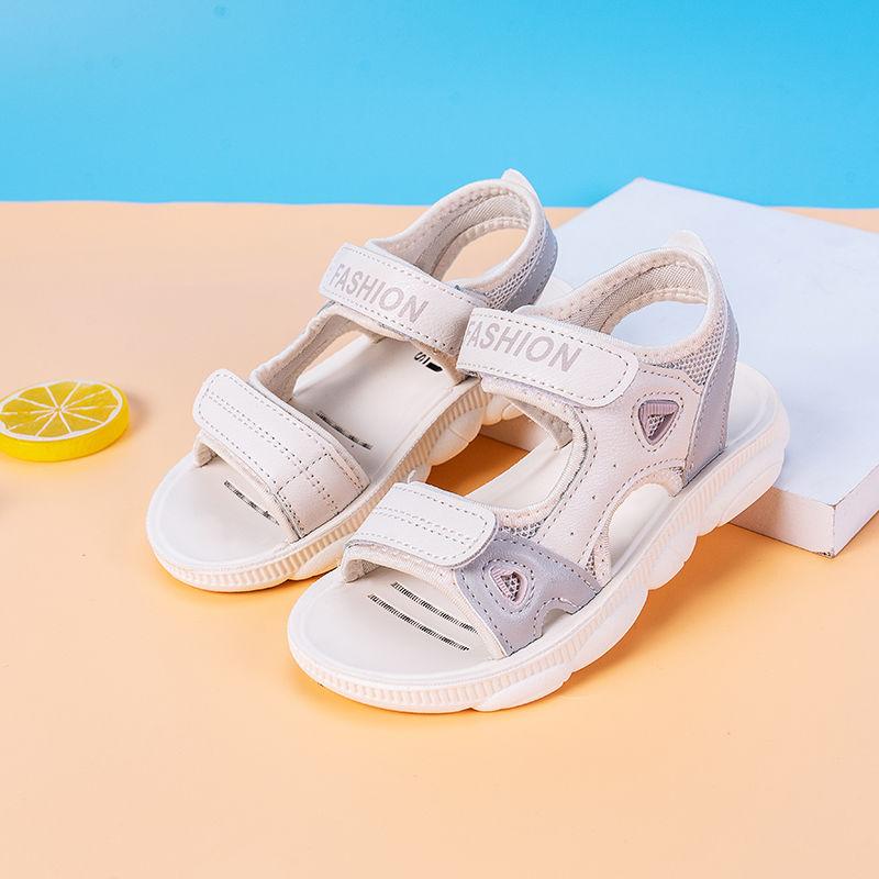 Girls Boys Sandals Children Sandals Women Summer Open-toed Breathable Lightweight Non-slip Soft-soled Beach Shoes