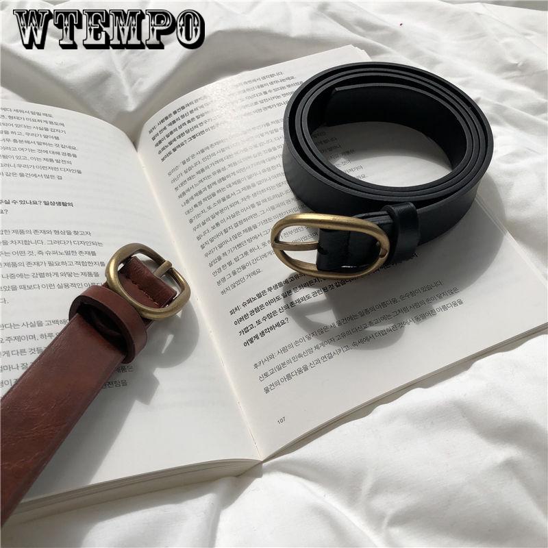 Woman's Belt for Women Belt Girls Accessories Belt Faux Leather Metal Buckle Straps Waistband