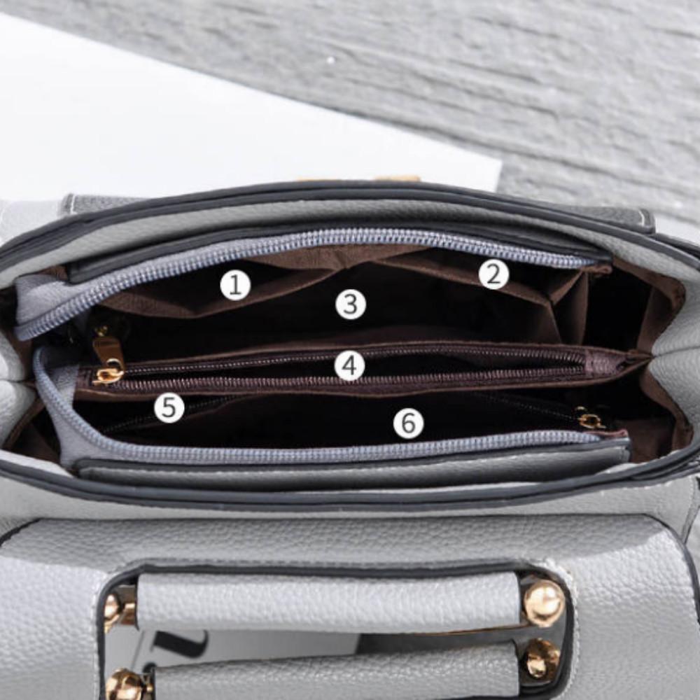 Crossbody Bag Women Leather Buckle Scratch-resistant Waterproof Large-capacity Shoulder Bags Handbag