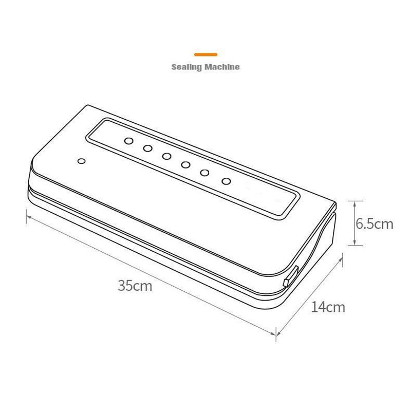 Include 10Pcs Bags Free Food Vacuum Sealer 220V/110V Automatic Commercial Household Food Vacuum Sealer Packaging Machine