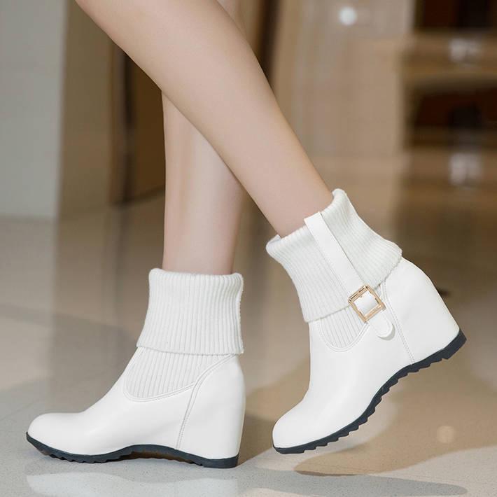 Women Snow Boots Fur Winter Women's Boots Women Boots Warm Ankle Boots White Short Shoes