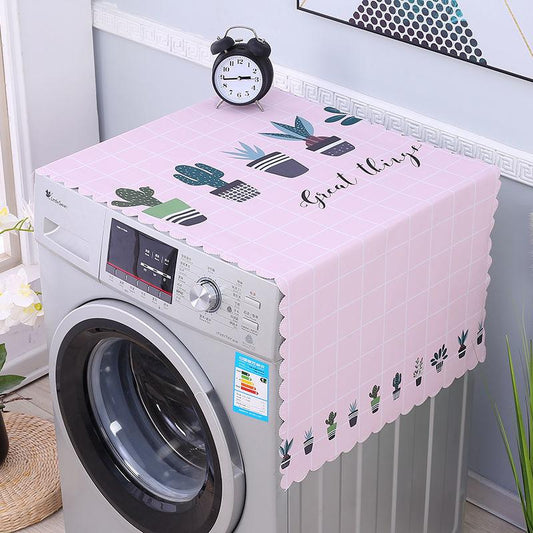 PVC Dustproof Cover Cloth Laundry Cover Waterproof and Oilproof Cover Cloth Refrigerator Cover Towel Microwave Oven Cover Cloth