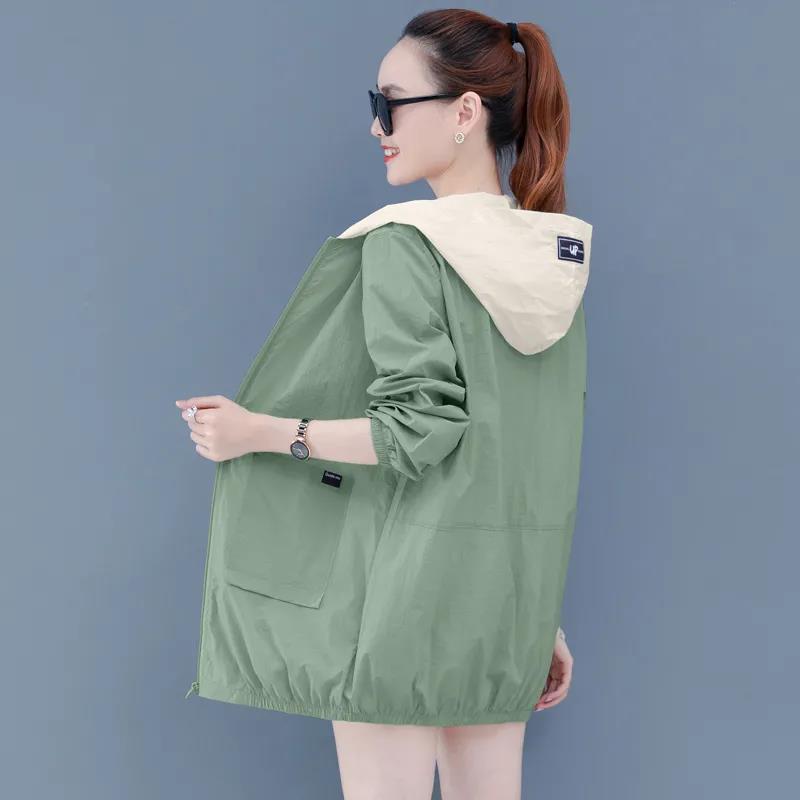 Sun-Proof Clothing Women's UV New 2021 Anti-Ultraviolet All-Match Sun Protection Clothing Female Coat Jacket Hooded Top