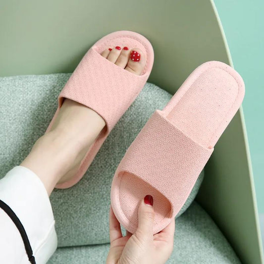 Slippers Women's Summer Fashion All-match Pvc Indoor Home Non-slip Deodorant Bath Soft Bottom Sandals and Slippers