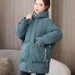 Down Padded Jacket Women's Mid-length Padded Coat Loose Large Size Padded Jacket Bread Suit Winter Coat Trend