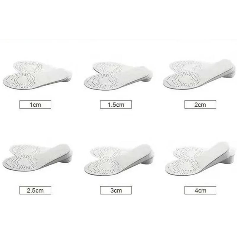 Women's Heightening Insoles Martin Boots Special Breathable Deodorant Inner Heightening Insoles Men's Heightening Pads Full Cushion Cowhide Insoles