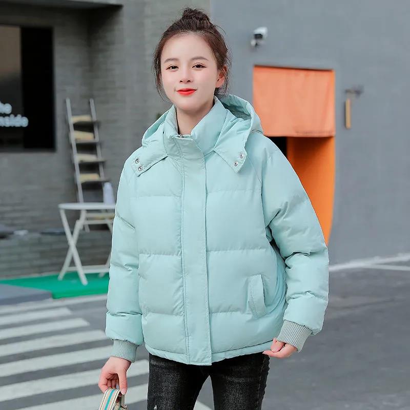 Down Padded Jacket Women's Winter Korean Version of Short Bread Jacket Loose Padded Jacket Top Clothing