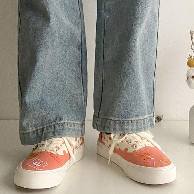 Cute Canvas Shoes Women's Shoes Student Board Shoes Women Korean Biscuit Casual Shoes