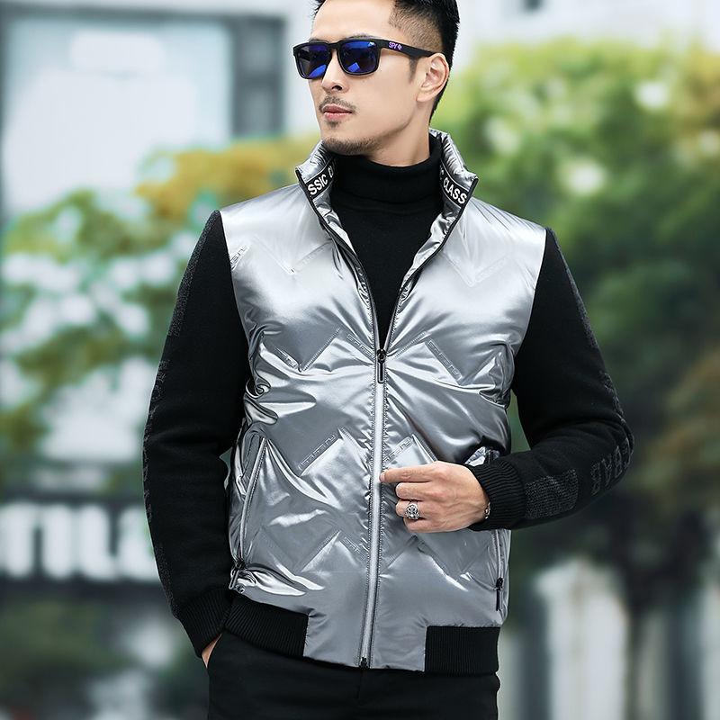 Fashion High-end Down Jacket Men's Down Jacket Short Thick White Duck Down Jacket Winter Trendy Men's Casual Jacket