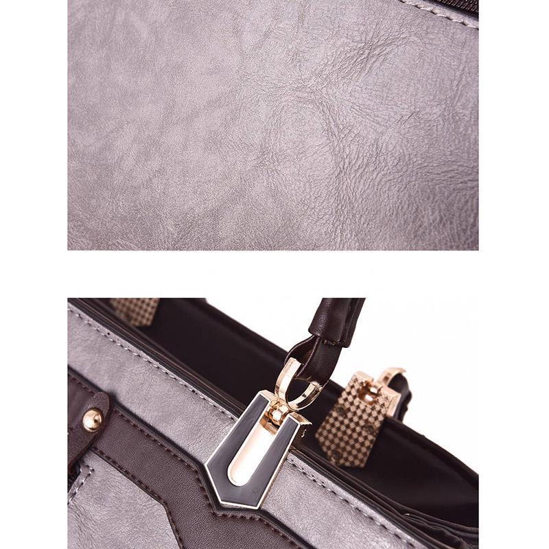 European and American Shoulder Handbag Trendy wild Patent leather bag Genuine Leather Woman bag