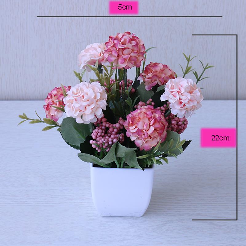 Creative Home Flower Arrangement Small Potted Ornaments Artificial Flowers Simulation Flower Set Living Room Bedroom Decorations