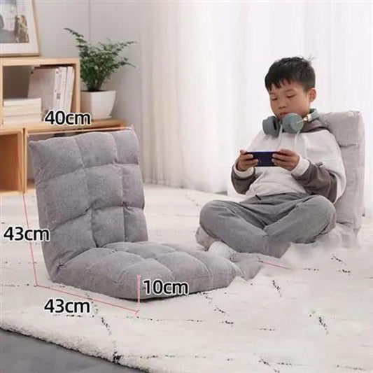 Children's Upholstered Sofa Living Room Backrest Floor Sofa Pure Color Mini Upholstered Sofa Play Cushion Sofa